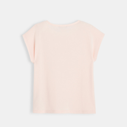 Avis T-shirt message brodé coeur rose fille OKAIDI 3