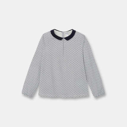 Avis T-shirt col Claudine bleu fille OKAIDI 1