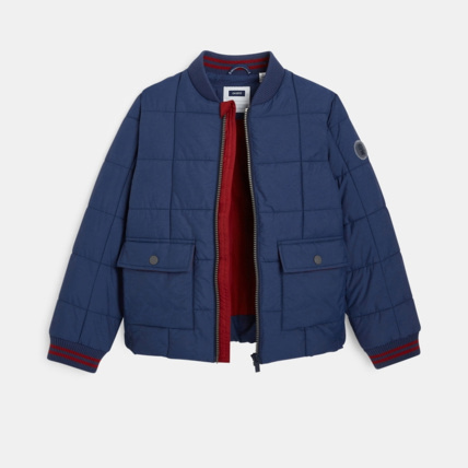Avis Blouson zippé matelassé déperlant bleu garçon OKAIDI 3