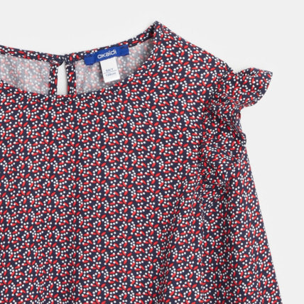 Avis Robe courte imprimée bleue fille OKAIDI 3