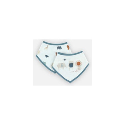 Avis Set de 2 bavoirs bandana en coton NOUKIE'S 1