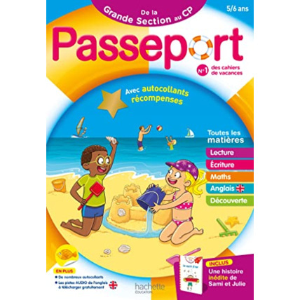 Avis Passeport - De la Grande Section au CP 5/6 ans - Cahier de vacances 2023 Hachette Éducation 1