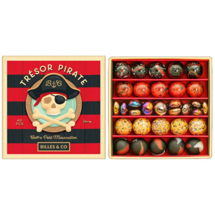 Avis Coffret de 40 billes et galets Trésor Pirate Billes & Co 1