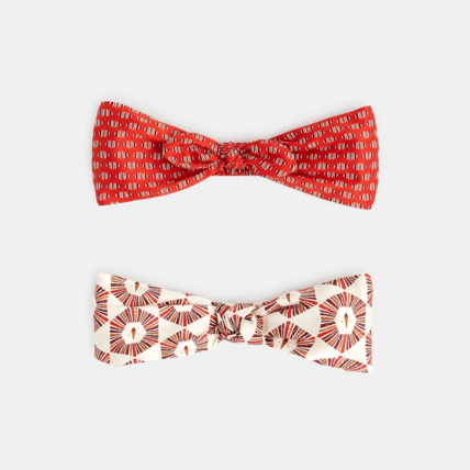Avis Headband imprimé (lot de 2) orange fille OKAIDI 1