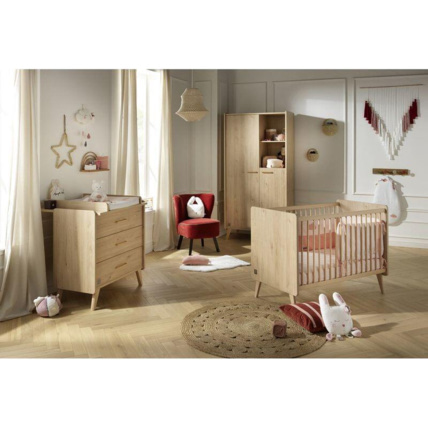 Avis Chambre Trio Arty Lit bébé + Commode + Armoire Sauthon 1