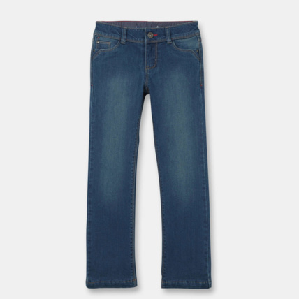 Avis Jean chaud doublé polaire bleu fille OKAIDI 1