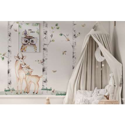 Avis Stickers arbres piseaux et couple de cerf Mon Lit Cabane 1