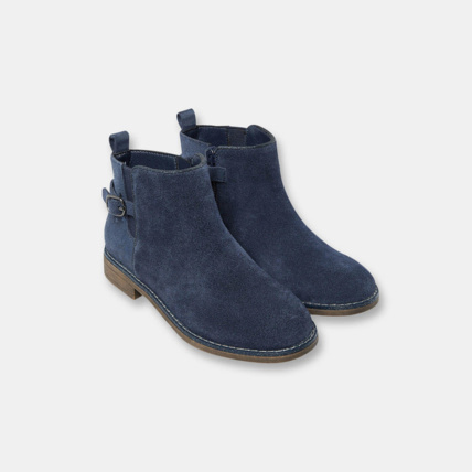 Avis Boots en cuir suédé bleues fille OKAIDI 1