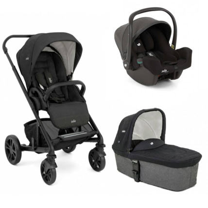 Avis Poussette trio chrome + siège auto i-snug 2 + nacelle chrome  Joie 2