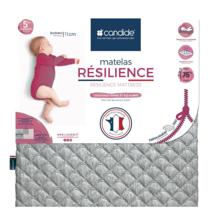 Avis Matelas bébé  Résilience déhoussable 360° CANDIDE 1