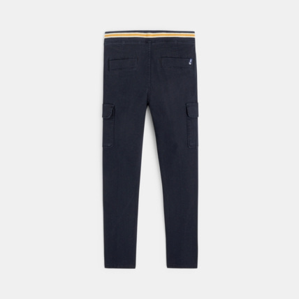Avis Pantalon cargo coupe slim en toile gris garçon OKAIDI 4
