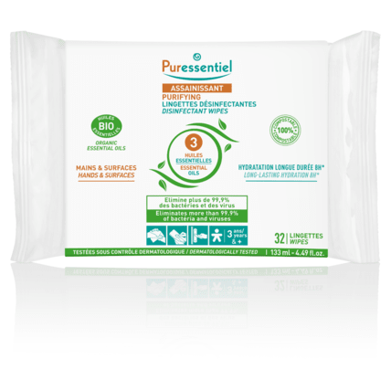 Avis Lingettes désinfectantes assainissant PURESSENTIEL 1