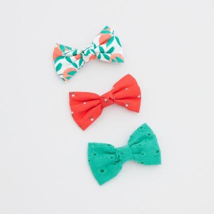 Avis Barrettes nœuds papillon imprimés (lot de 3) orange fille OKAIDI 1