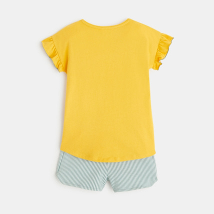 Avis Pyjama d'été 2 pièces jaune fille OKAIDI 3