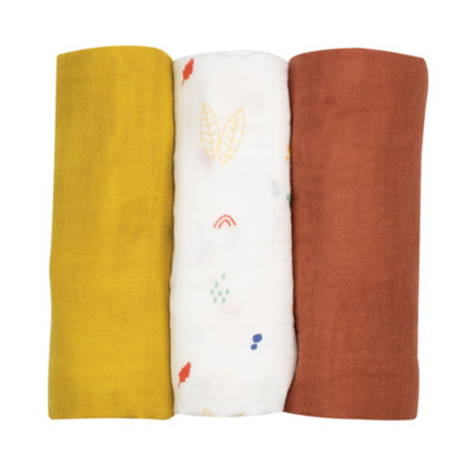 Avis Lot de 3 langes bébé - OEKO-TEX® STANDARD 100 Trois Kilos Sept 6