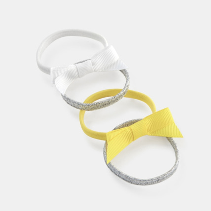 Avis Elastiques fantaisie (lot de 4) jaune fille OKAIDI 1