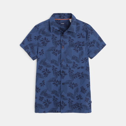 Avis Chemise manches courtes imprimée bleue garçon OKAIDI 1