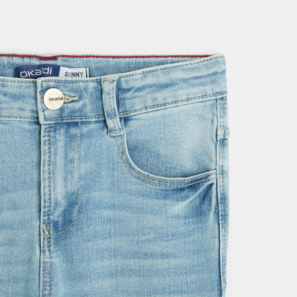 Avis Jean skinny à plis bleu garçon OKAIDI 2