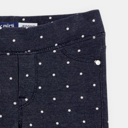 Avis Jeggings chauds à pois blancs fille OKAIDI 3