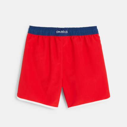 Avis Short de bain bicolore rouge garçon OKAIDI 3