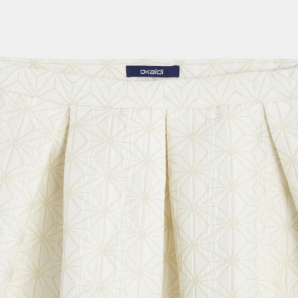 Avis Jupe en jacquard irisé blanche fille OKAIDI 2