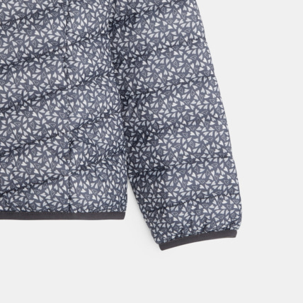 Avis Doudoune à capuche motif petits cœurs grise fille OKAIDI 5