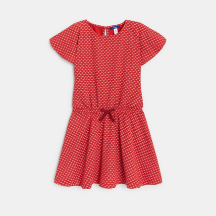 Avis Robe fluide imprimée rouge fille OKAIDI 2