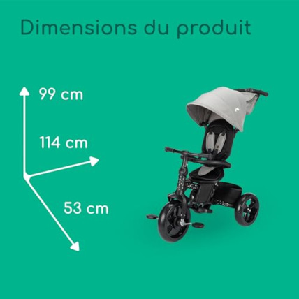 Tricycle bebe evolutif avec poignee parent Windy Bebeconfort Comparateur Avis Prix