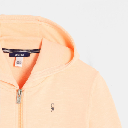 Avis Sweat-shirt uni à capuche rose garçon OKAIDI 2