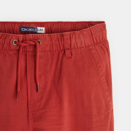 Avis Pantalon large à enfiler orange garçon OKAIDI 2