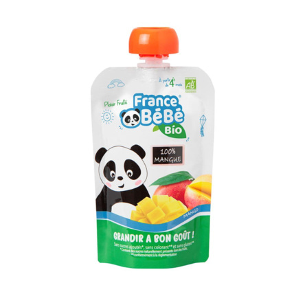 Avis Gourde de purée de fruits Mangue - 100g - A partir de 4 mois FRANCE BEBE BIO 1