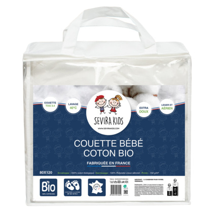 Avis Couette bébé toute saison coton bio Sevira Kids 4