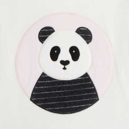 Avis Pyjama 2 pièces en velours motif panda blanc fille OKAIDI 2