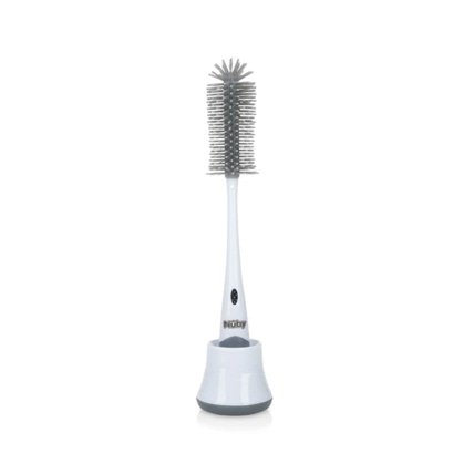 Avis Brosse de Nettoyage pour Biberon et Tétine 2 en 1 avec Support Hygiénique NUBY 1