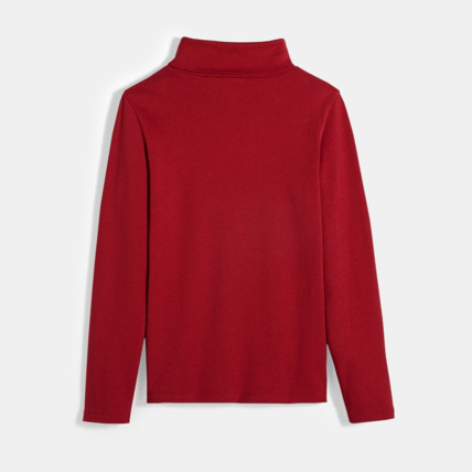 Avis T-shirt col roulé uni rouge garçon OKAIDI 3
