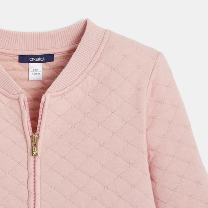 Avis Teddy zippé matelassé rose fille OKAIDI 2