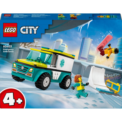 Avis L’ambulance de secours et le Snowboardeur City LEGO 1