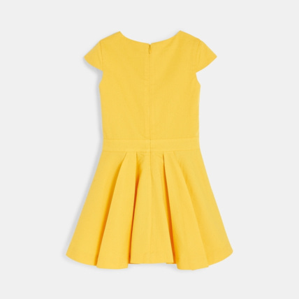 Avis Robe chic unie jaune fille OKAIDI 4