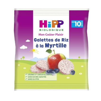 Avis Galettes de riz à la Myrtille - 1 sachet x 30g - dès 10 mois HIPP 1