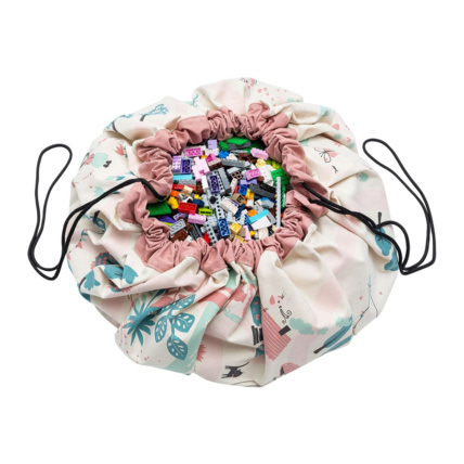 Avis Grand sac à jouets - Tapis de jeu 2 en 1 PLAY & GO 8