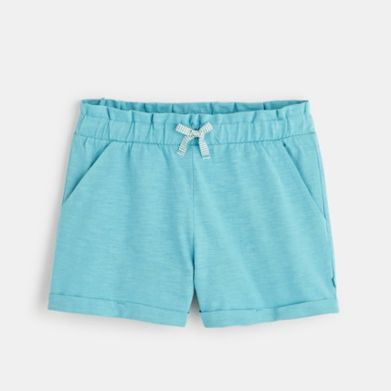 Avis Short en jersey uni bleu fille OKAIDI 1