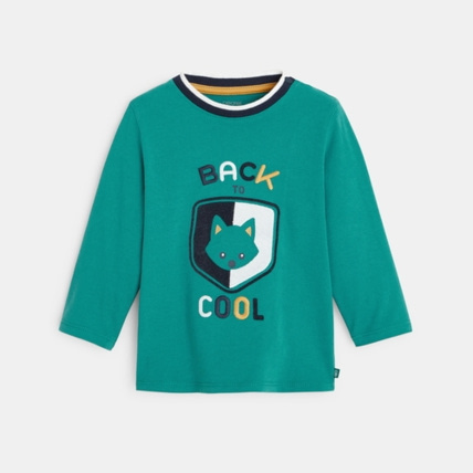 Avis T-shirt coton bio écusson et message brodé OBAÏBI 1