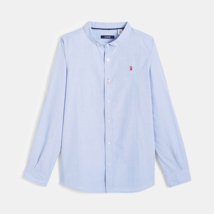 Avis Chemise Oxford bleue garçon OKAIDI 2