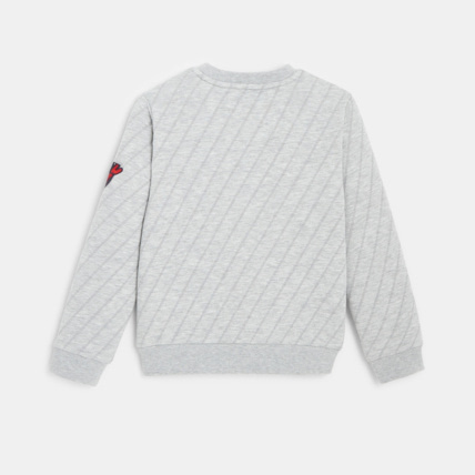 Avis Sweat-shirt col rond à effet rayé gris garçon OKAIDI 4