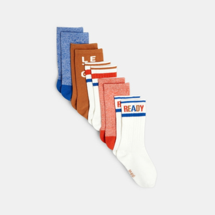 Avis Chaussettes fantaisie (lot de 5) orange garçon OKAIDI 1