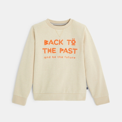 Avis Sweat à message brodé beige garçon OKAIDI 2