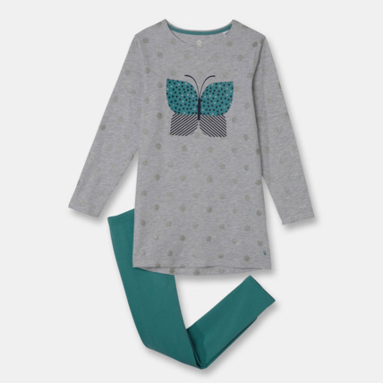 Avis Pyjama 2 pièces en jersey gris fille OKAIDI 1