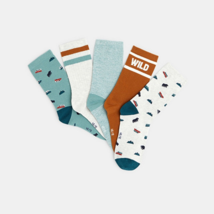 Avis Chaussettes fantaisie (lot de 5) orange garçon OKAIDI 2