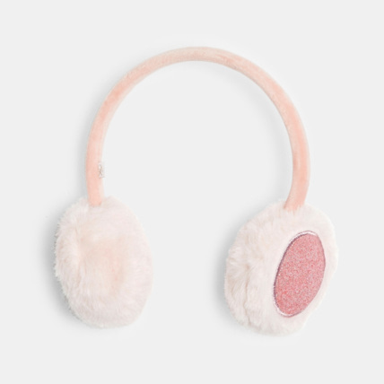 Avis Cache-oreilles fourrure et paillettes rose fille OKAIDI 2