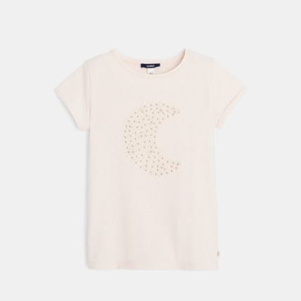 Avis T-shirt croissant de lune rose fille OKAIDI 1
